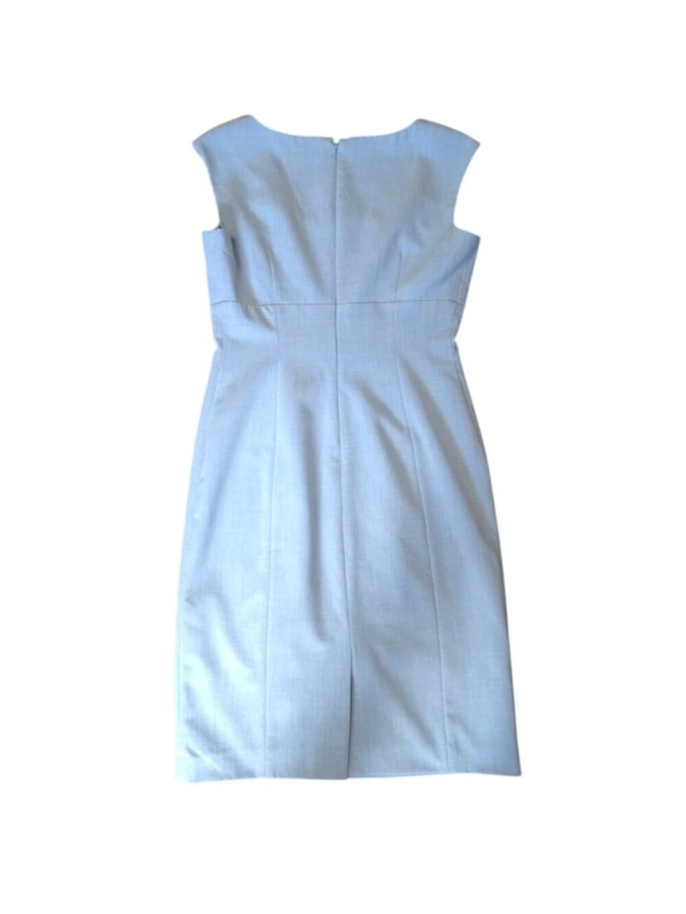 Marvin Richards Womens Light Blue Sheath Dress S- 6 Pleated Lined Career Office - Picture 3 of 9